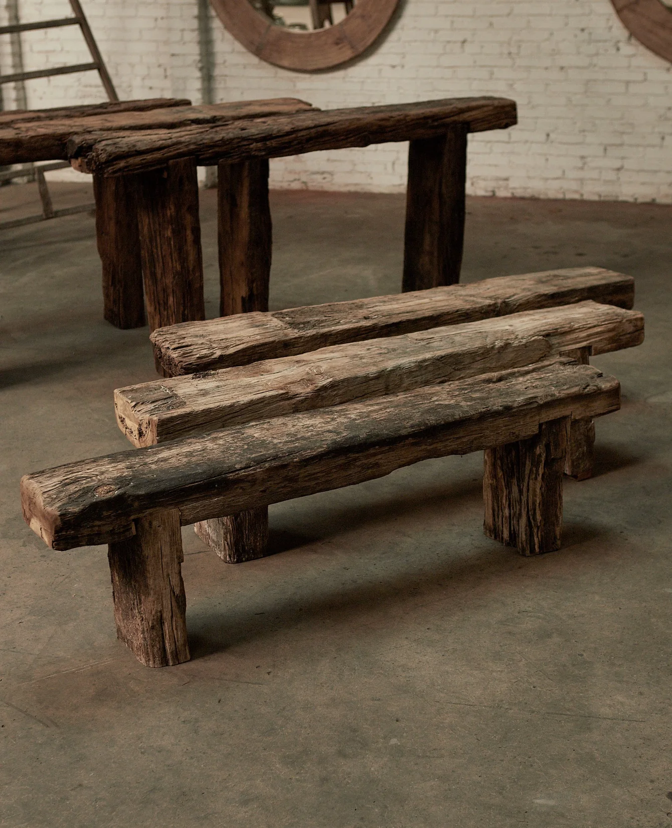 Acacia Wood Bench - Image 4