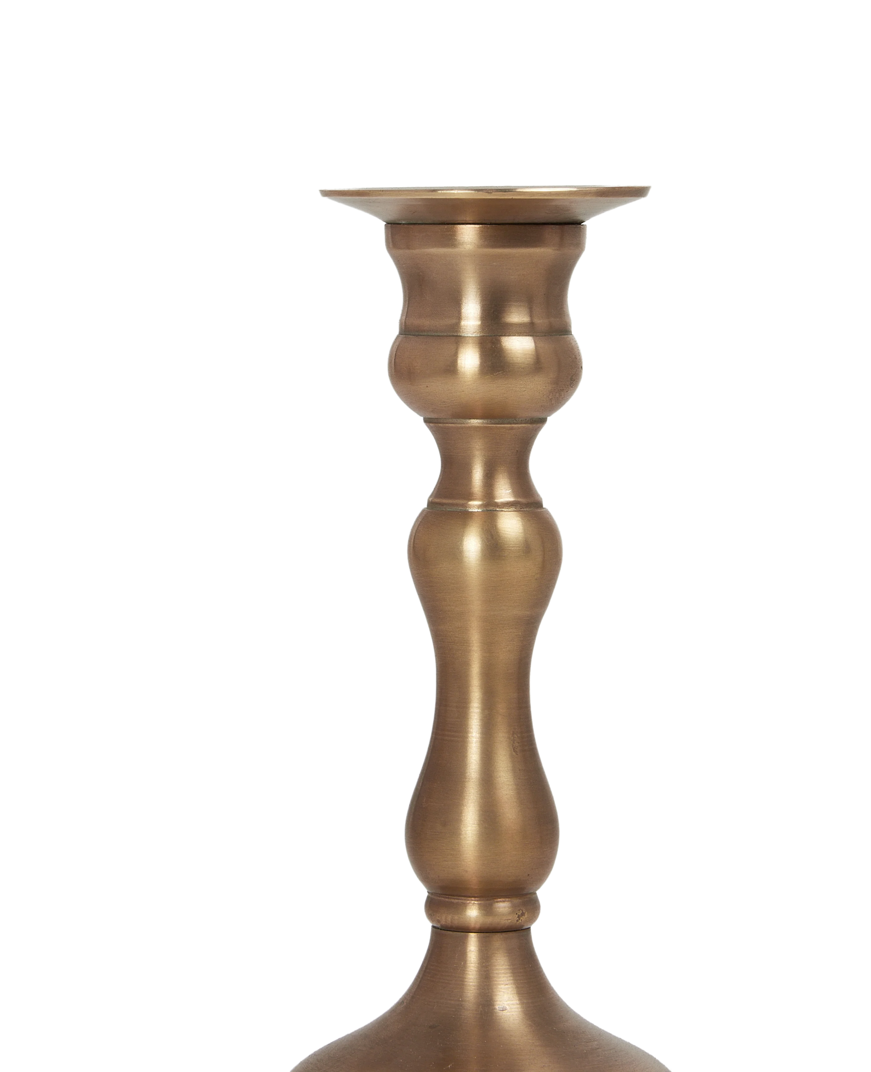 Ambiance Brass Taper Candlestick - Deux - Image 3
