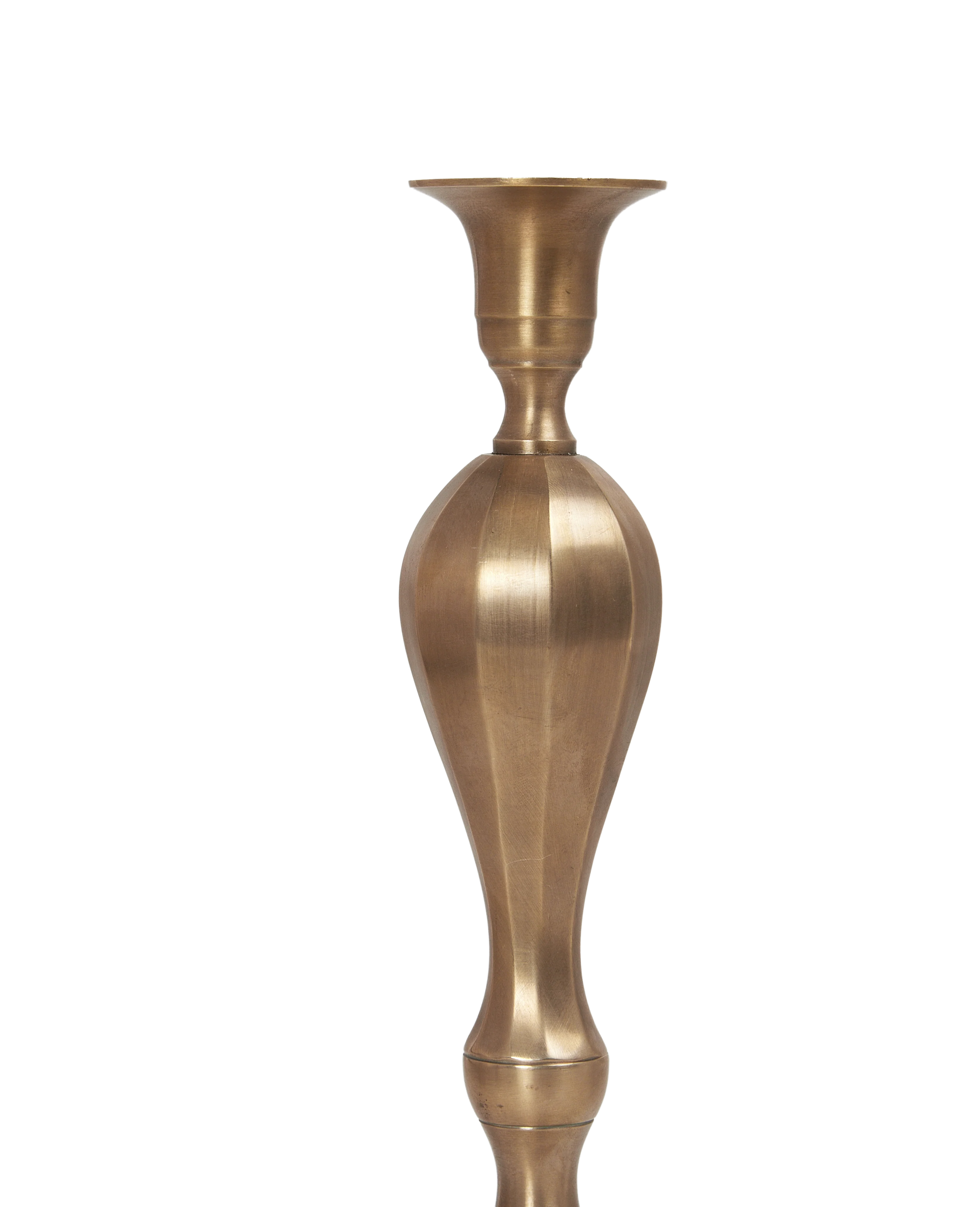 Ambiance Brass Taper Candlestick - Trois - Image 3