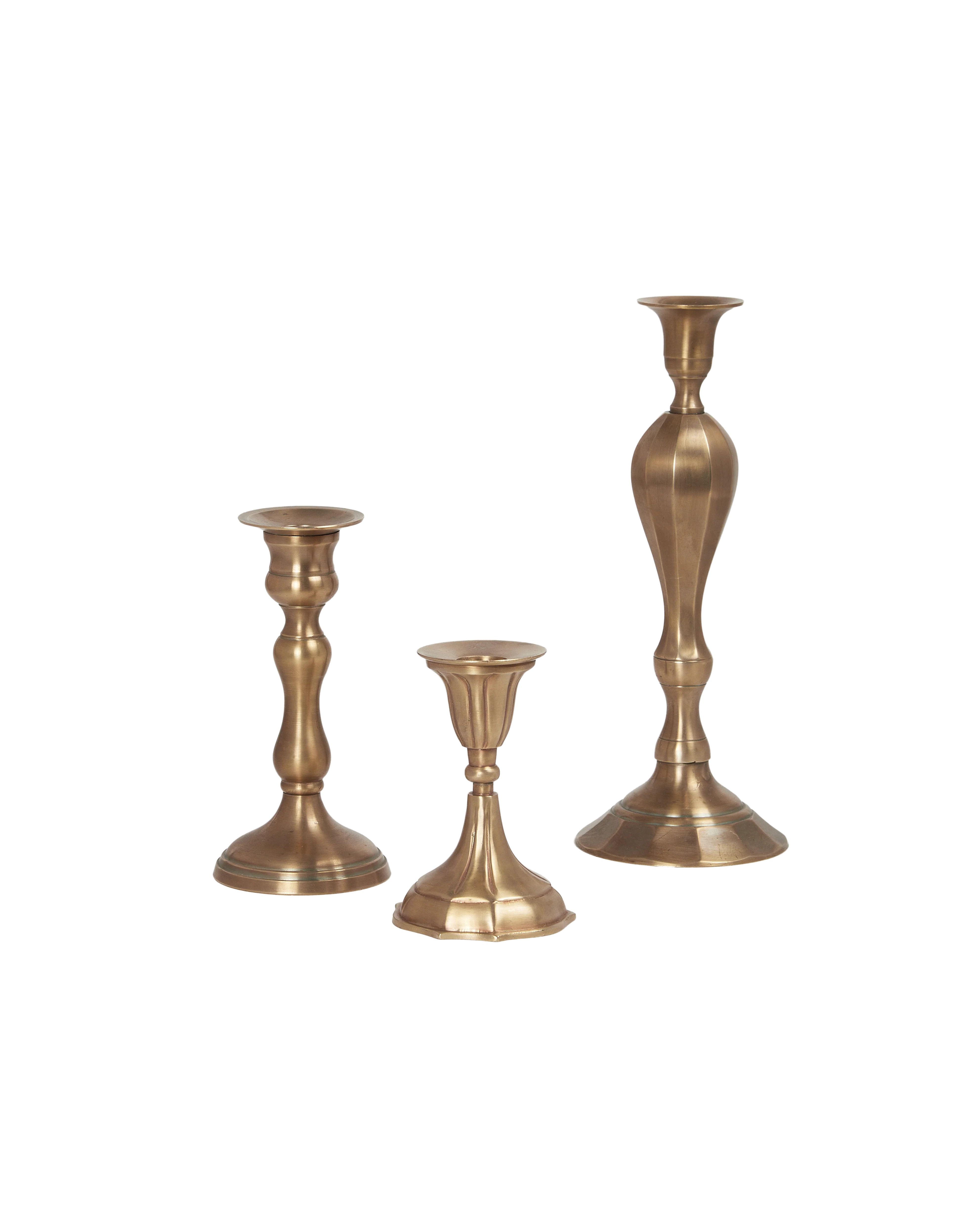 Ambiance Brass Taper Candlestick - Un - Image 5