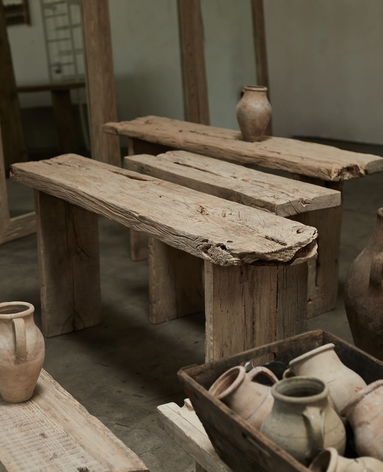 Chunky Elm Console - Bleached - Image 4