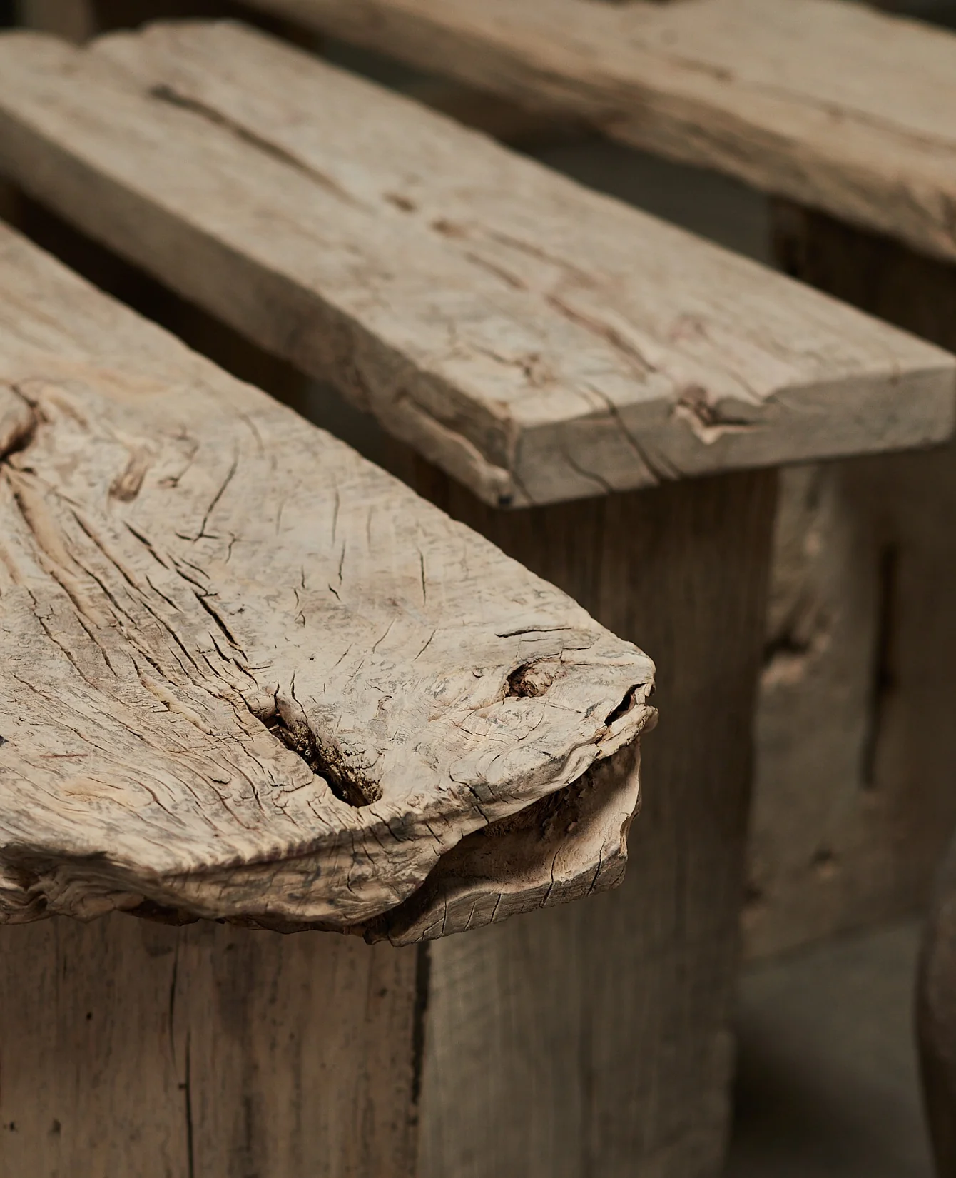 Chunky Elm Console - Bleached - Image 5