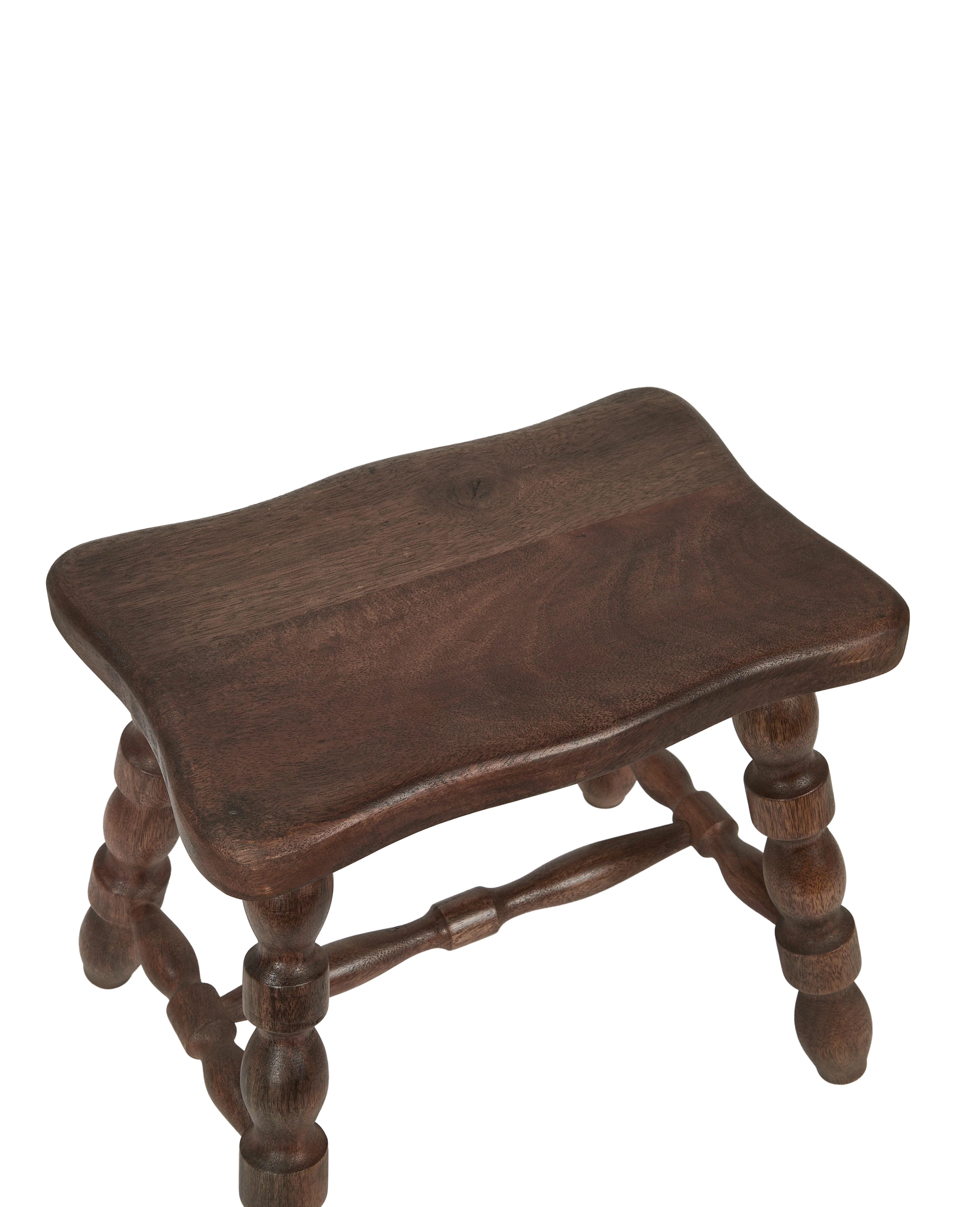 Milking Stool Petite Rectangle - Merlot - Image 5