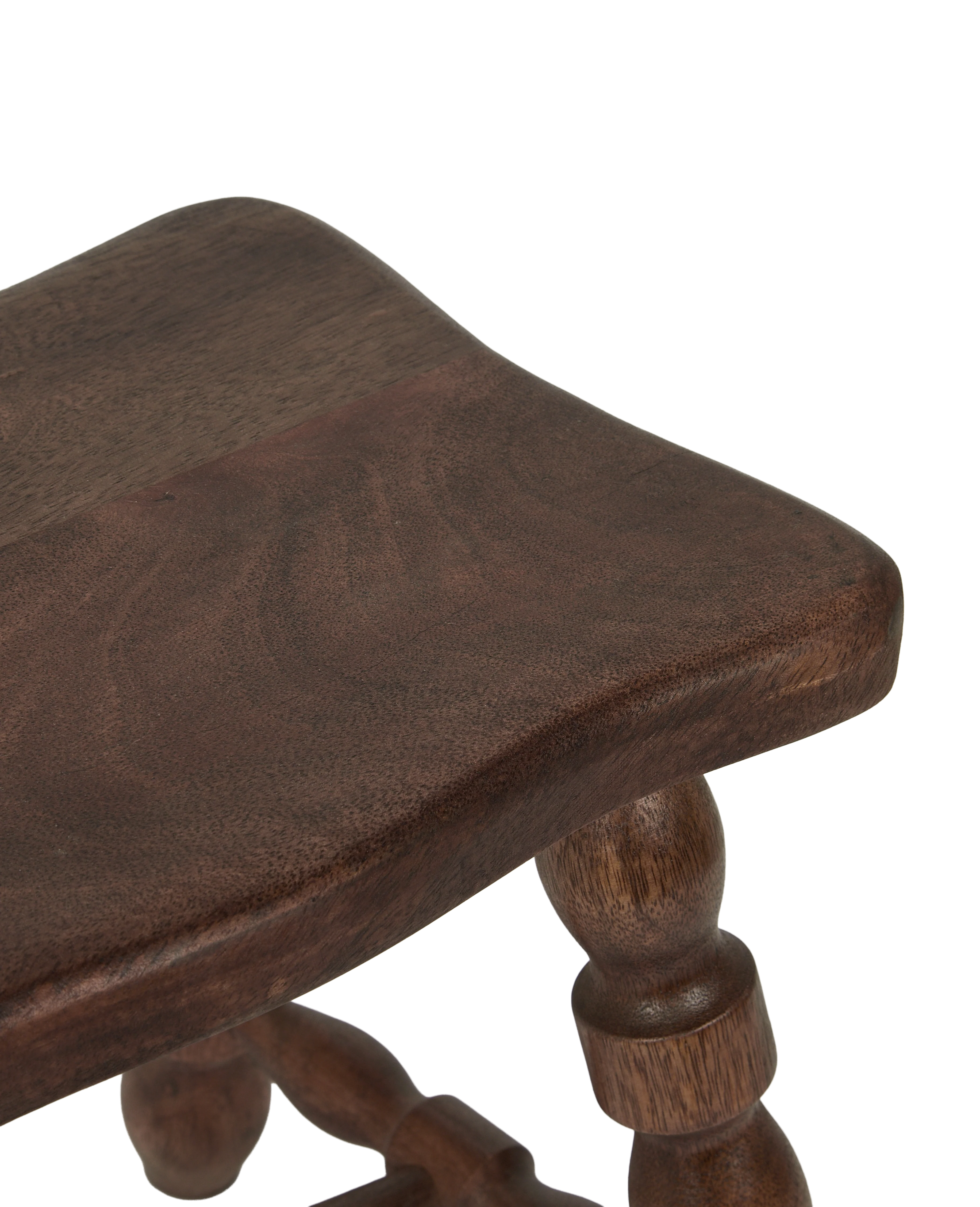 Milking Stool Petite Rectangle - Merlot - Image 6