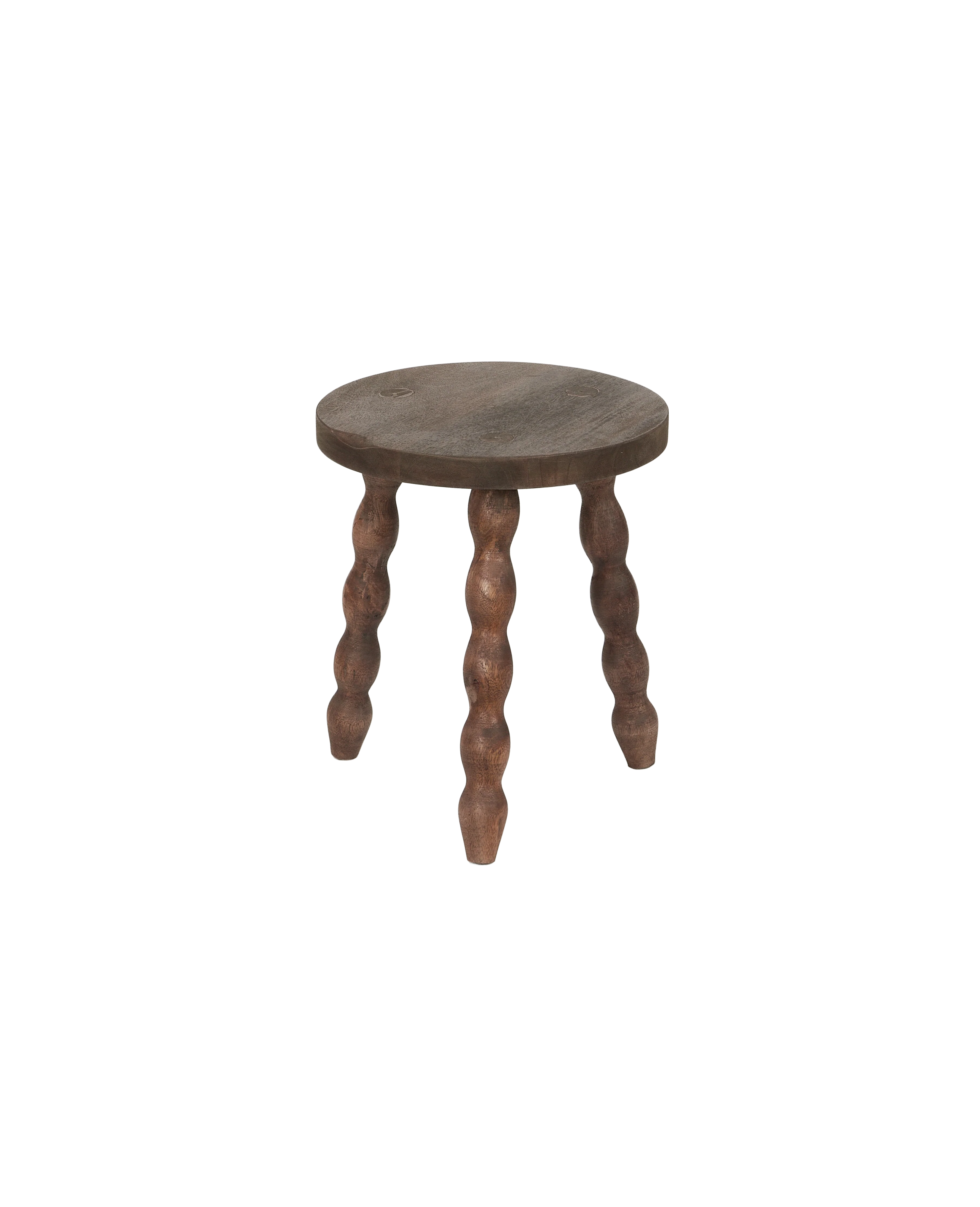 Milking Stool Petite Round - Merlot - Image 3