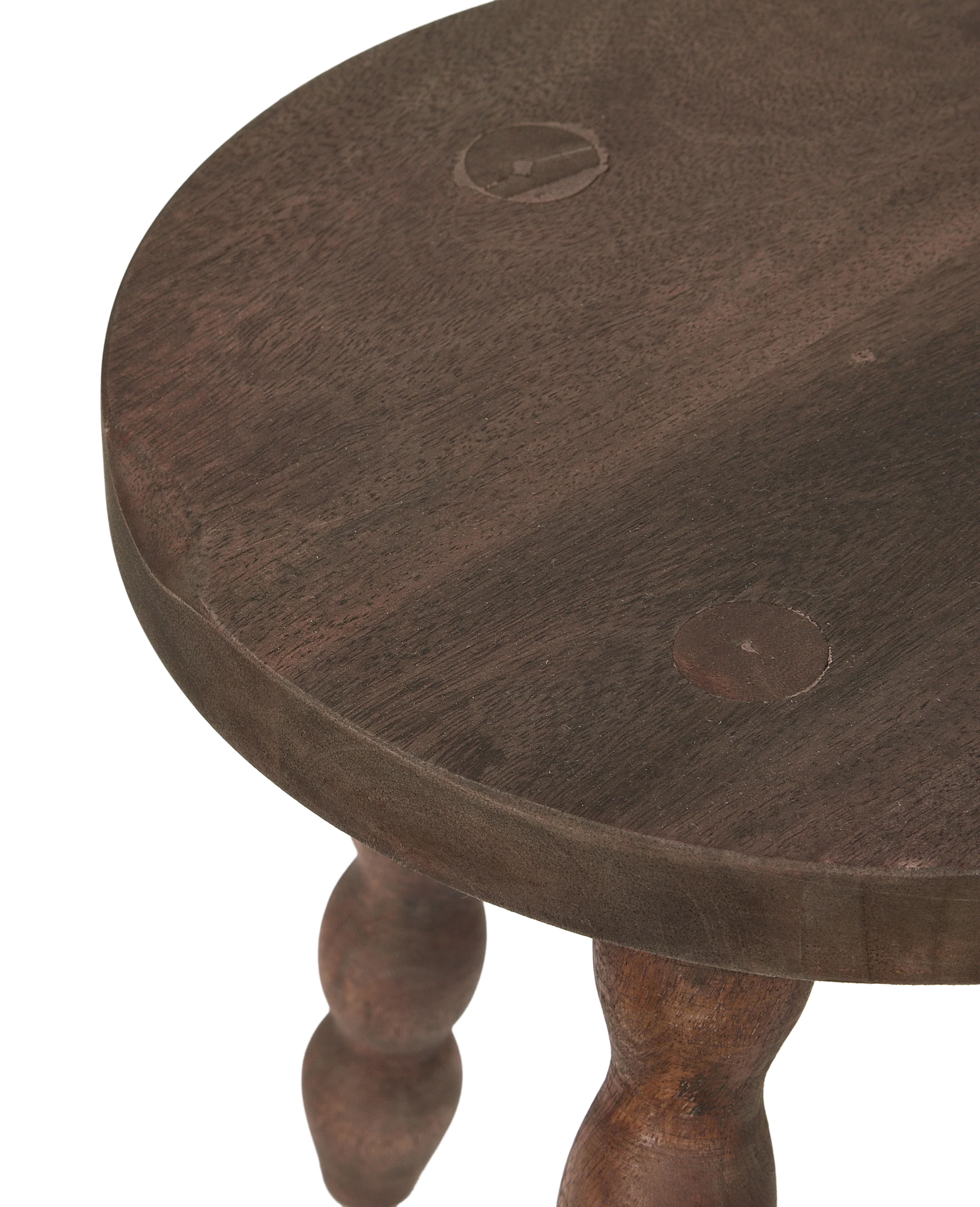 Milking Stool Petite Round - Merlot - Image 5