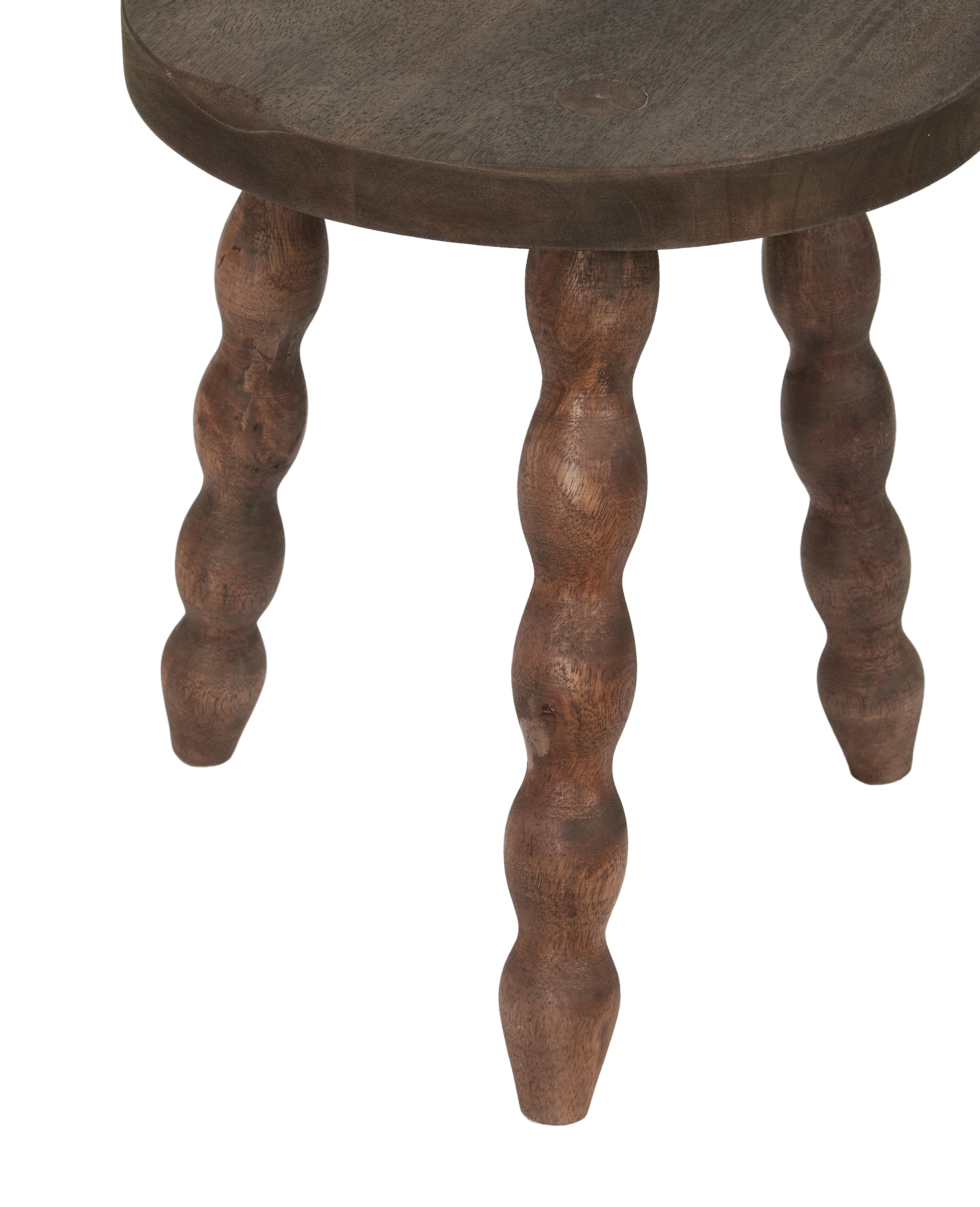 Milking Stool Petite Round - Merlot - Image 7