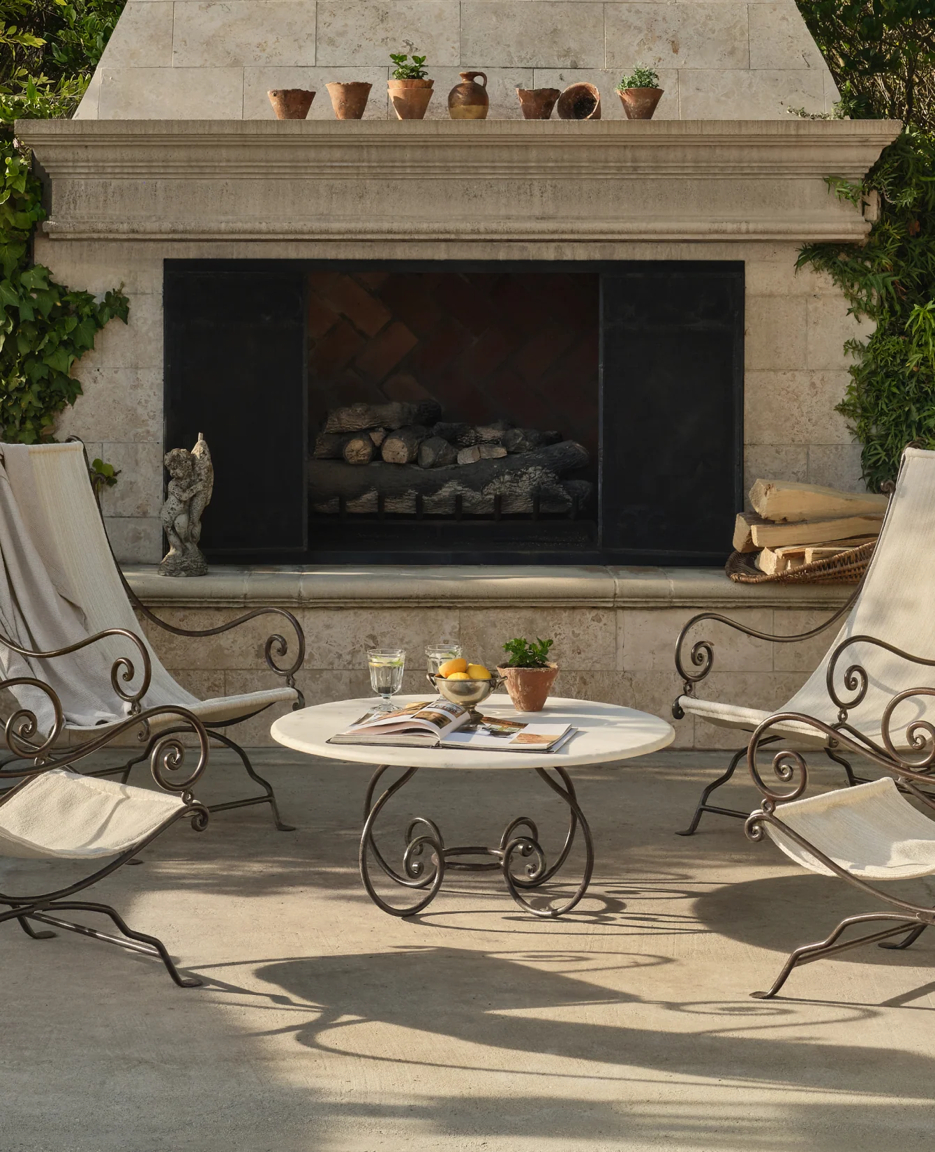 Romeo Marble Coffee Table - Bone - Image 6