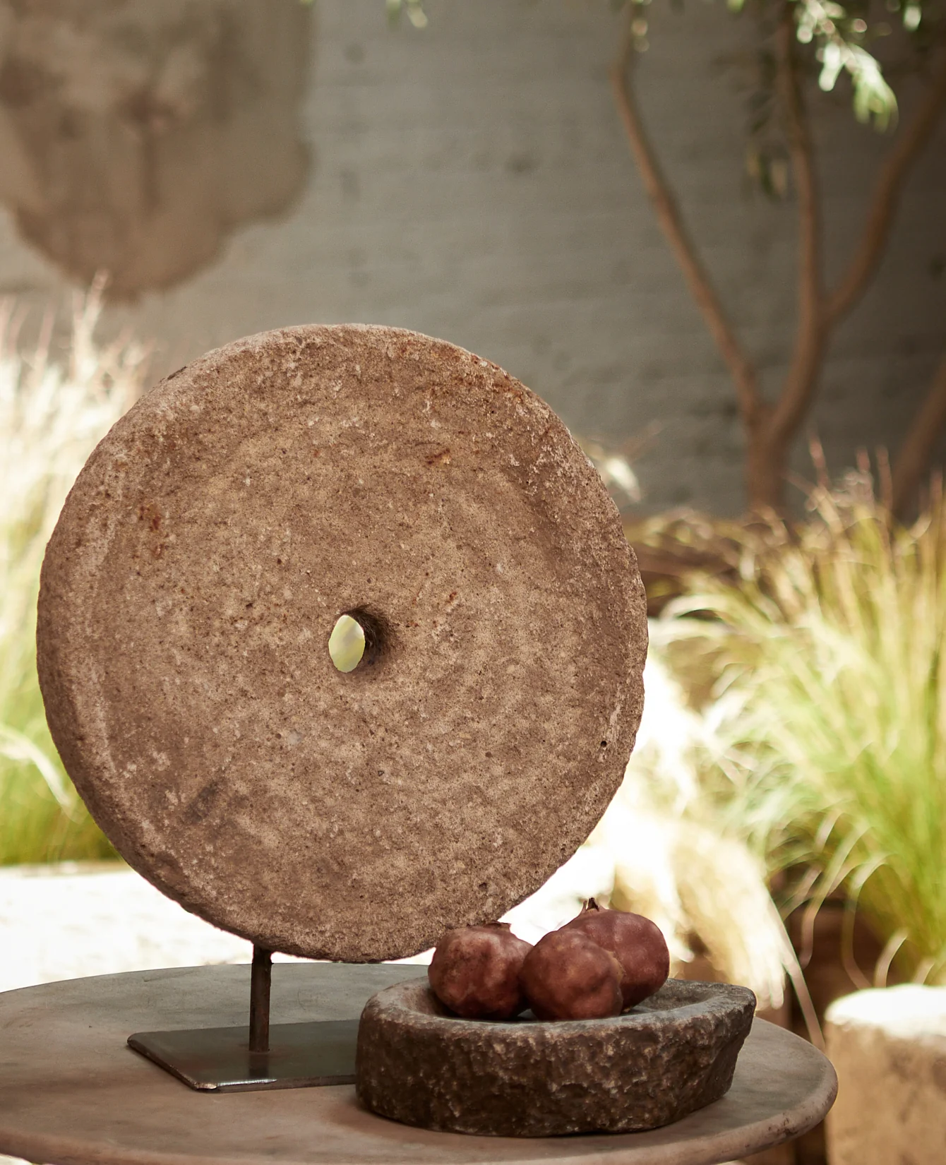 Stone Wheel on Stand - Image 3